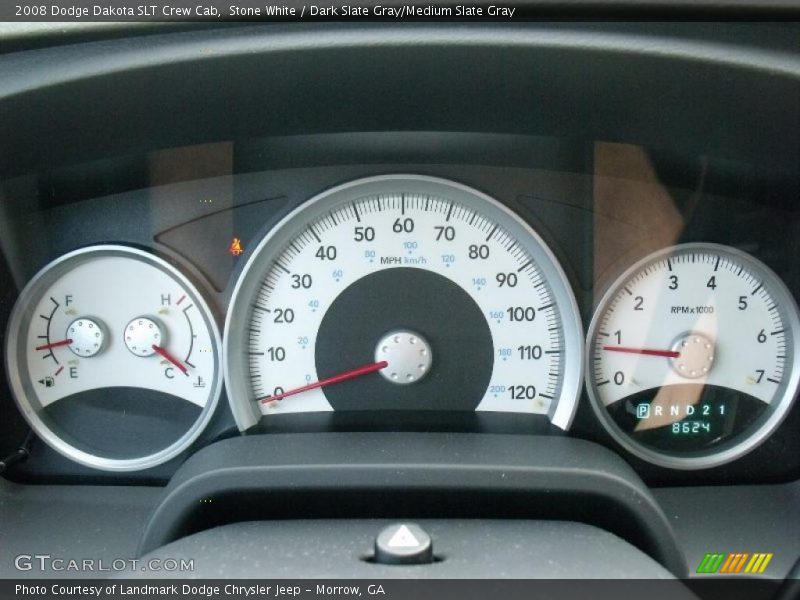 Stone White / Dark Slate Gray/Medium Slate Gray 2008 Dodge Dakota SLT Crew Cab