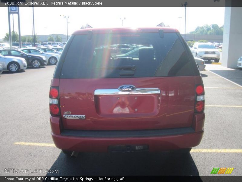 Redfire Metallic / Black/Stone 2008 Ford Explorer XLT
