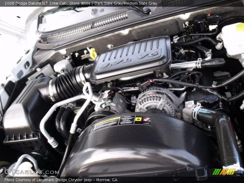 Stone White / Dark Slate Gray/Medium Slate Gray 2008 Dodge Dakota SLT Crew Cab