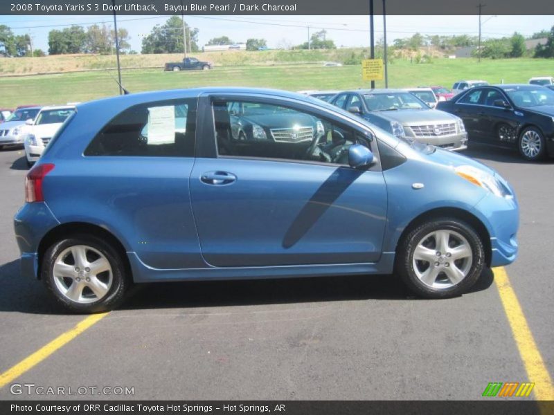 Bayou Blue Pearl / Dark Charcoal 2008 Toyota Yaris S 3 Door Liftback