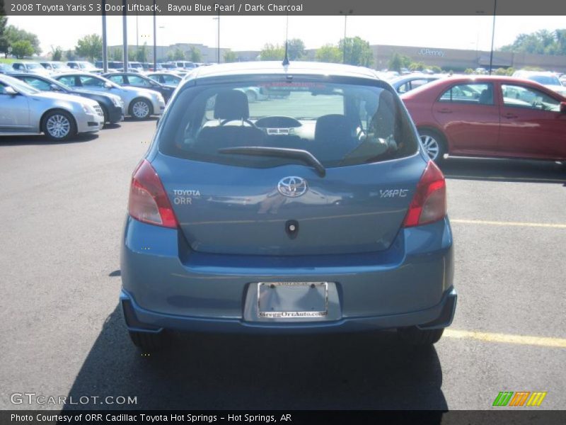 Bayou Blue Pearl / Dark Charcoal 2008 Toyota Yaris S 3 Door Liftback