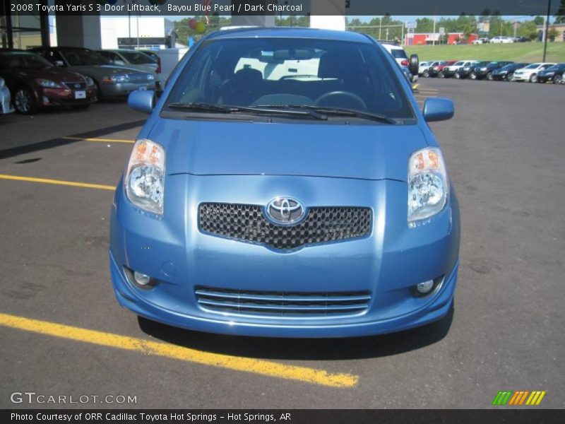 Bayou Blue Pearl / Dark Charcoal 2008 Toyota Yaris S 3 Door Liftback