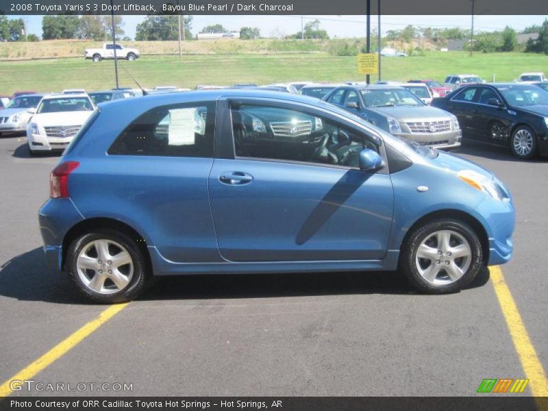 Bayou Blue Pearl / Dark Charcoal 2008 Toyota Yaris S 3 Door Liftback