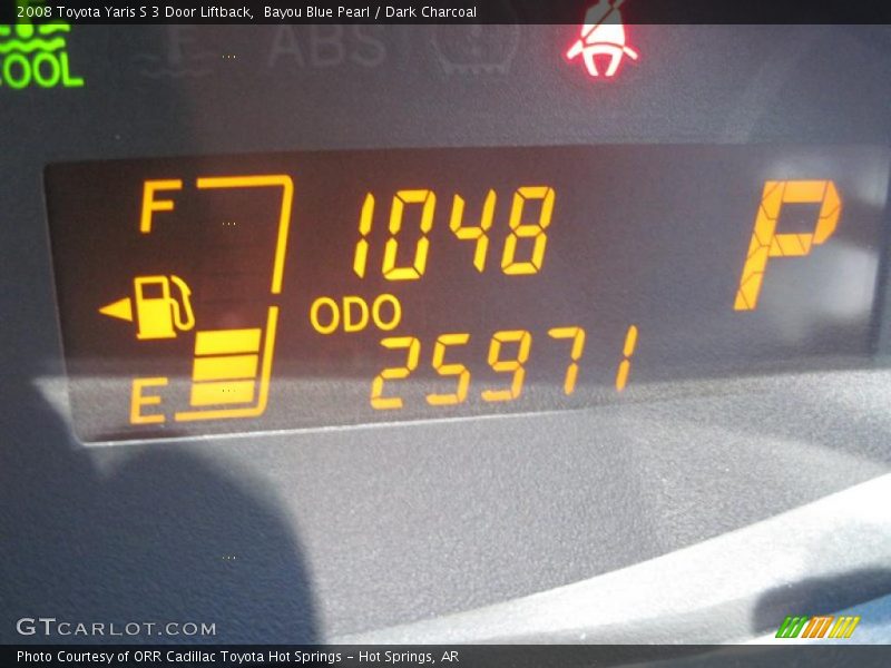 Bayou Blue Pearl / Dark Charcoal 2008 Toyota Yaris S 3 Door Liftback