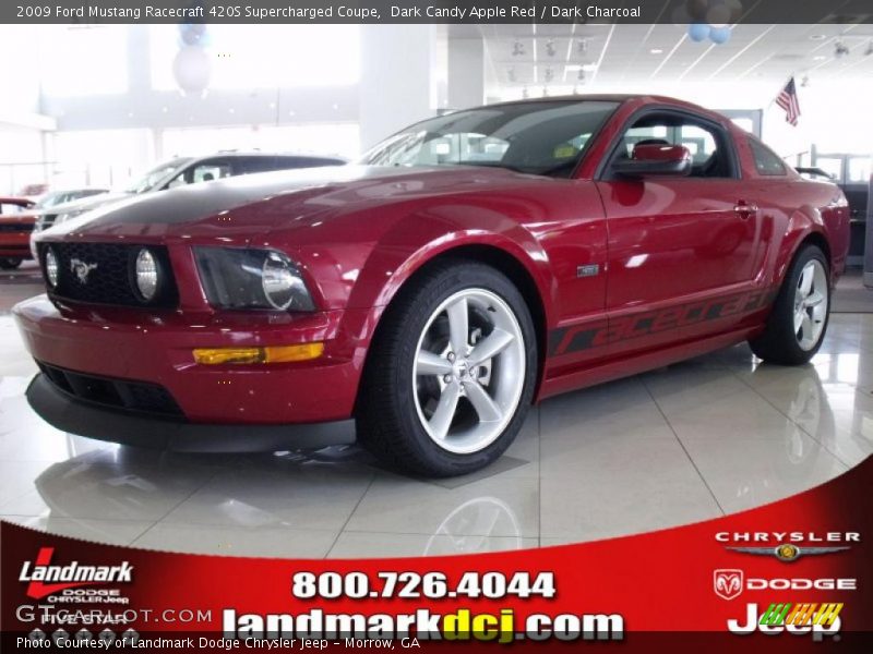 Dark Candy Apple Red / Dark Charcoal 2009 Ford Mustang Racecraft 420S Supercharged Coupe