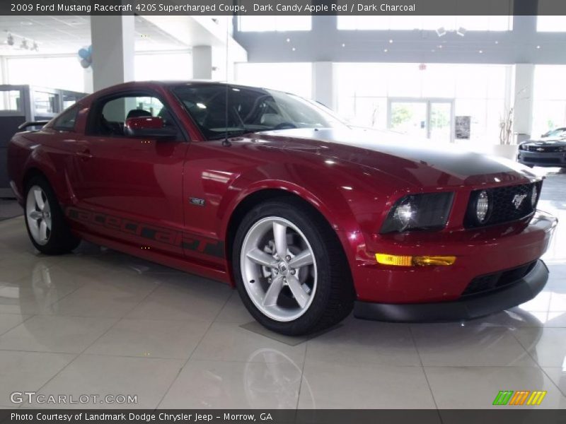 Dark Candy Apple Red / Dark Charcoal 2009 Ford Mustang Racecraft 420S Supercharged Coupe