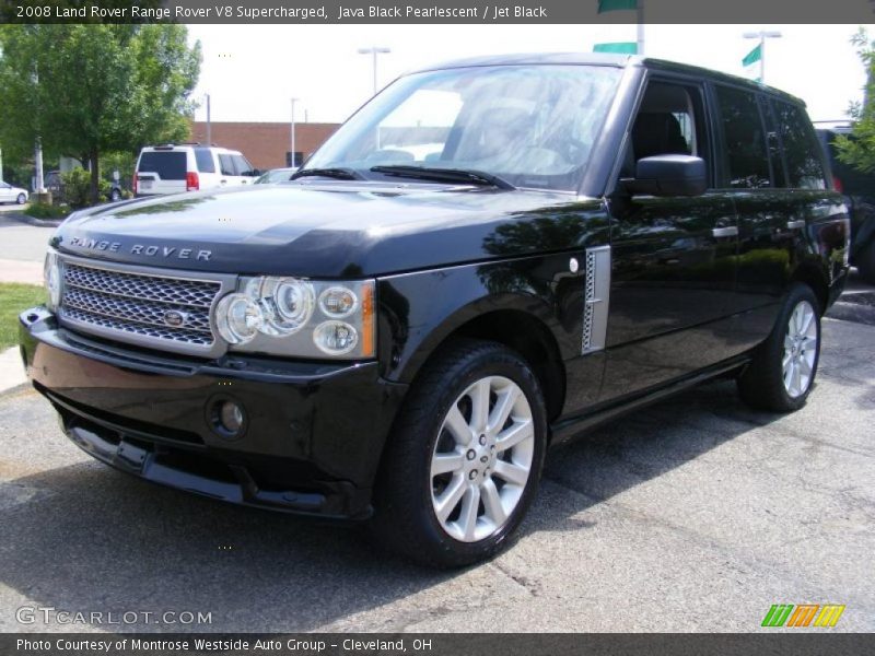 Java Black Pearlescent / Jet Black 2008 Land Rover Range Rover V8 Supercharged