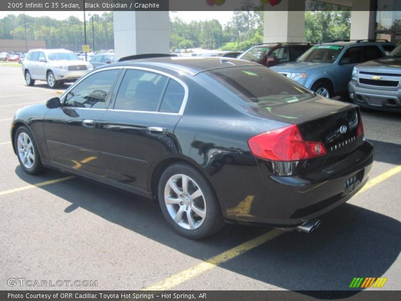 Black Obsidian / Graphite 2005 Infiniti G 35 Sedan