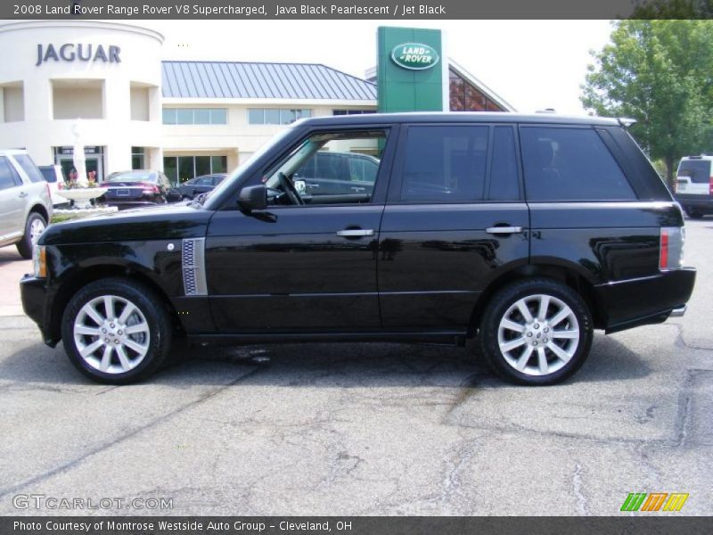 Java Black Pearlescent / Jet Black 2008 Land Rover Range Rover V8 Supercharged