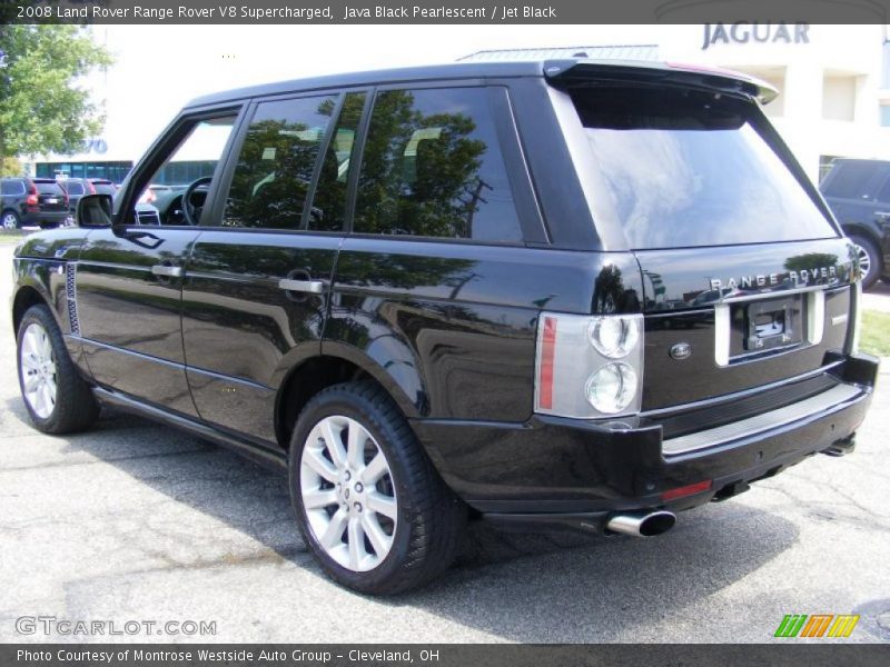Java Black Pearlescent / Jet Black 2008 Land Rover Range Rover V8 Supercharged