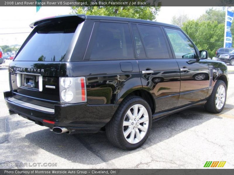Java Black Pearlescent / Jet Black 2008 Land Rover Range Rover V8 Supercharged