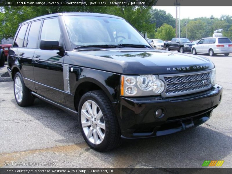 Java Black Pearlescent / Jet Black 2008 Land Rover Range Rover V8 Supercharged