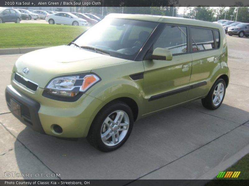 Alien Green / Black Soul Logo Cloth 2010 Kia Soul +
