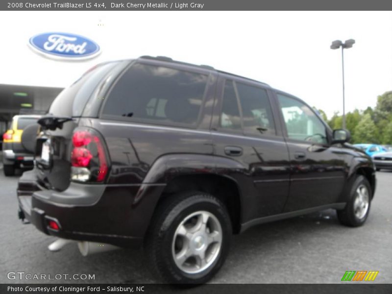 Dark Cherry Metallic / Light Gray 2008 Chevrolet TrailBlazer LS 4x4