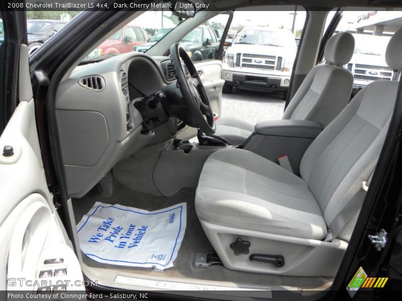 Dark Cherry Metallic / Light Gray 2008 Chevrolet TrailBlazer LS 4x4