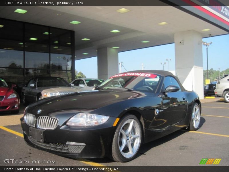 Jet Black / Black 2007 BMW Z4 3.0si Roadster