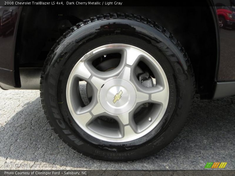 Dark Cherry Metallic / Light Gray 2008 Chevrolet TrailBlazer LS 4x4