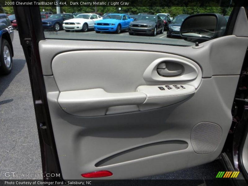 Dark Cherry Metallic / Light Gray 2008 Chevrolet TrailBlazer LS 4x4