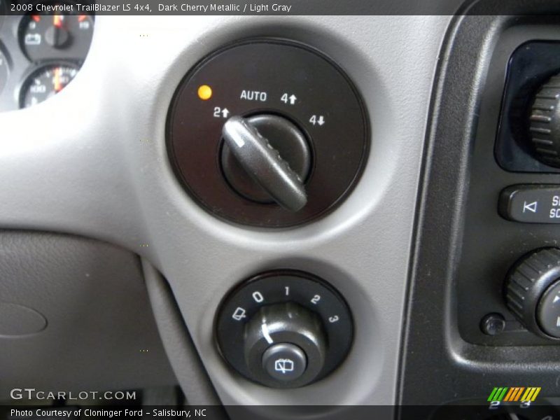 Dark Cherry Metallic / Light Gray 2008 Chevrolet TrailBlazer LS 4x4