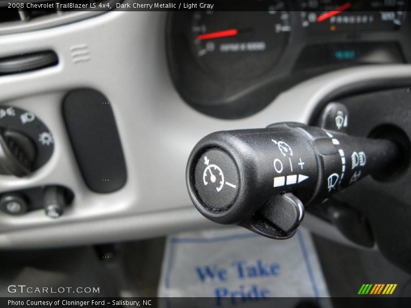 Dark Cherry Metallic / Light Gray 2008 Chevrolet TrailBlazer LS 4x4