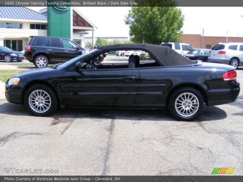 Brilliant Black / Dark Slate Gray 2005 Chrysler Sebring Touring Convertible
