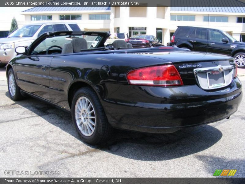 Brilliant Black / Dark Slate Gray 2005 Chrysler Sebring Touring Convertible