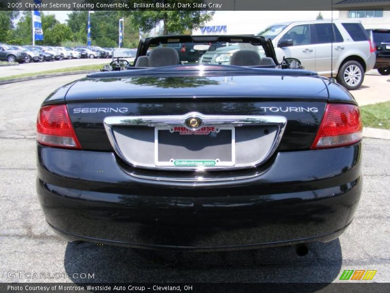 Brilliant Black / Dark Slate Gray 2005 Chrysler Sebring Touring Convertible