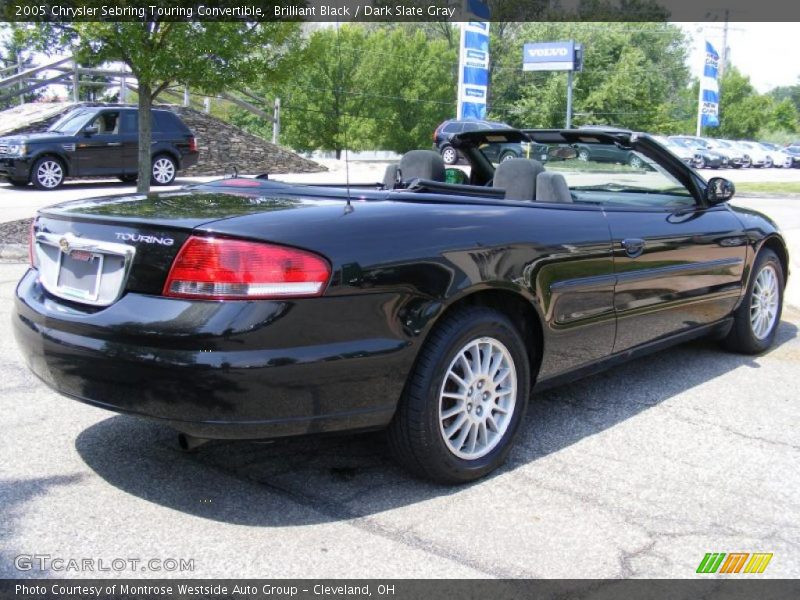 Brilliant Black / Dark Slate Gray 2005 Chrysler Sebring Touring Convertible