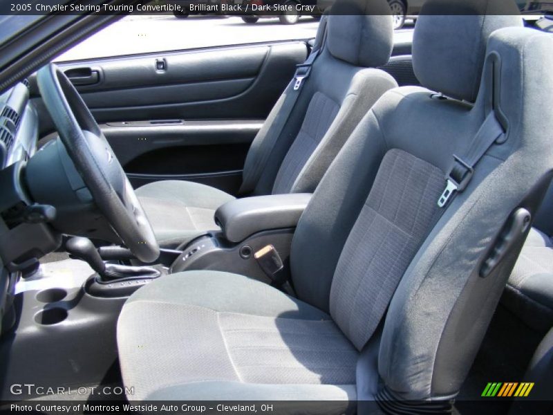 Brilliant Black / Dark Slate Gray 2005 Chrysler Sebring Touring Convertible