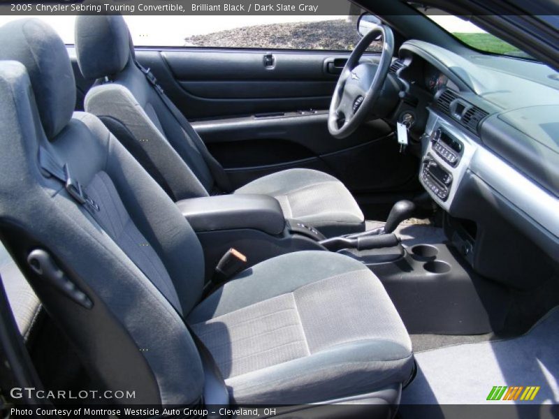 Brilliant Black / Dark Slate Gray 2005 Chrysler Sebring Touring Convertible