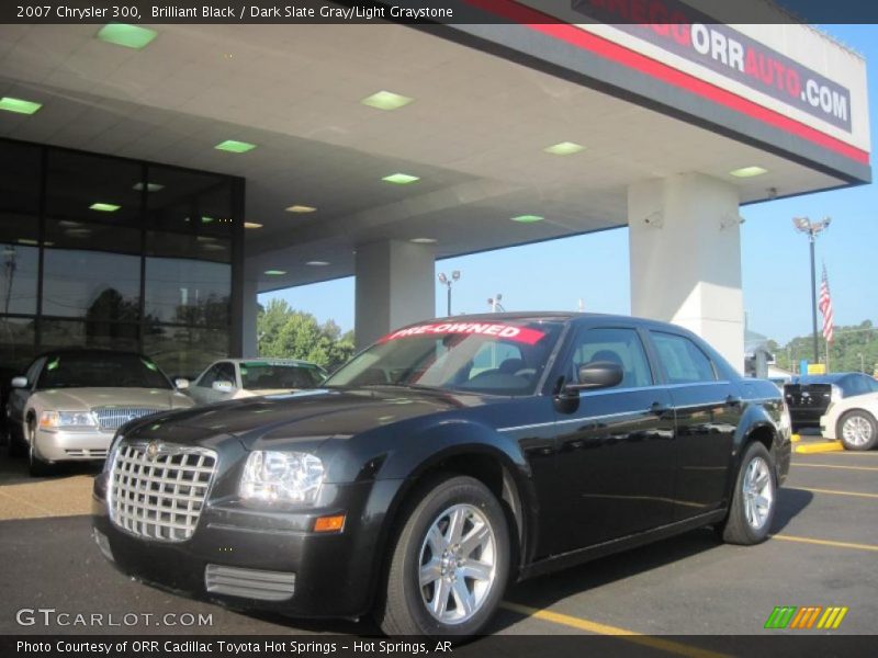 Brilliant Black / Dark Slate Gray/Light Graystone 2007 Chrysler 300