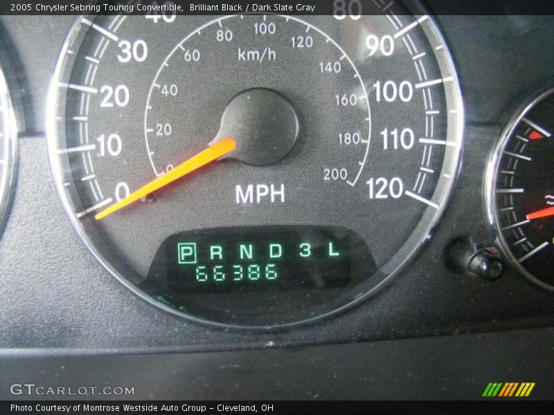 Brilliant Black / Dark Slate Gray 2005 Chrysler Sebring Touring Convertible
