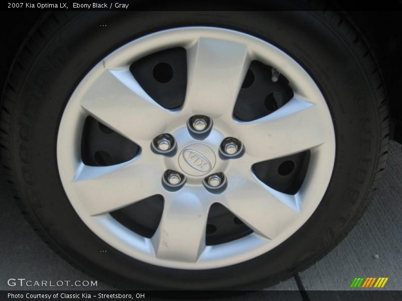 Ebony Black / Gray 2007 Kia Optima LX