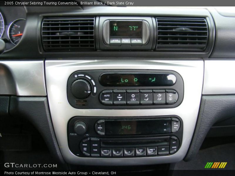 Brilliant Black / Dark Slate Gray 2005 Chrysler Sebring Touring Convertible