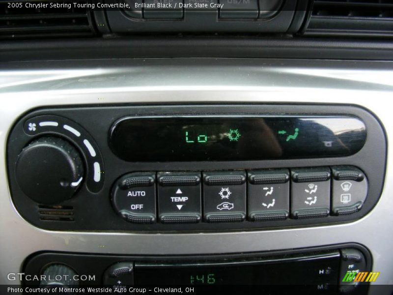 Brilliant Black / Dark Slate Gray 2005 Chrysler Sebring Touring Convertible