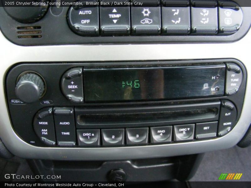 Brilliant Black / Dark Slate Gray 2005 Chrysler Sebring Touring Convertible