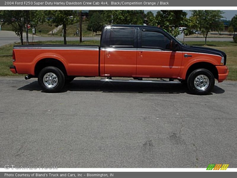 Black/Competition Orange / Black 2004 Ford F250 Super Duty Harley Davidson Crew Cab 4x4