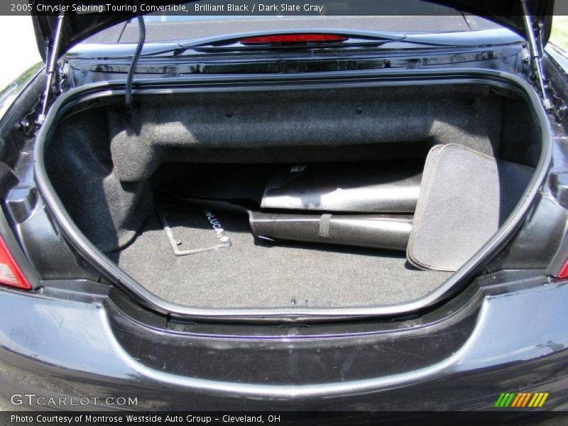 Brilliant Black / Dark Slate Gray 2005 Chrysler Sebring Touring Convertible