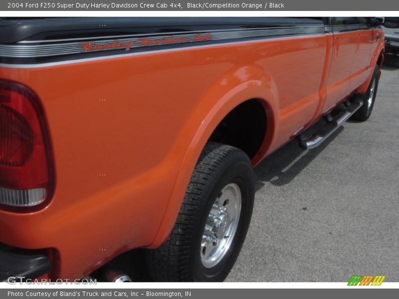 Black/Competition Orange / Black 2004 Ford F250 Super Duty Harley Davidson Crew Cab 4x4