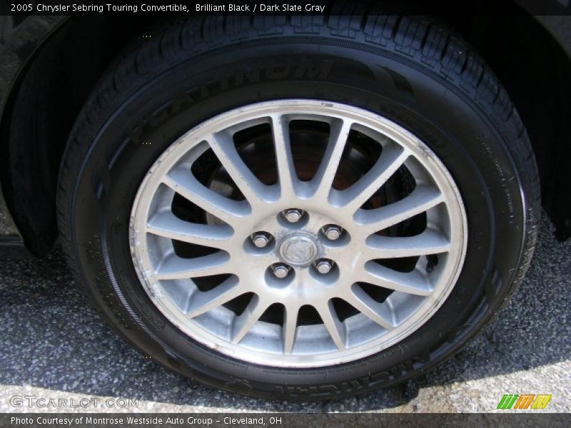 Brilliant Black / Dark Slate Gray 2005 Chrysler Sebring Touring Convertible