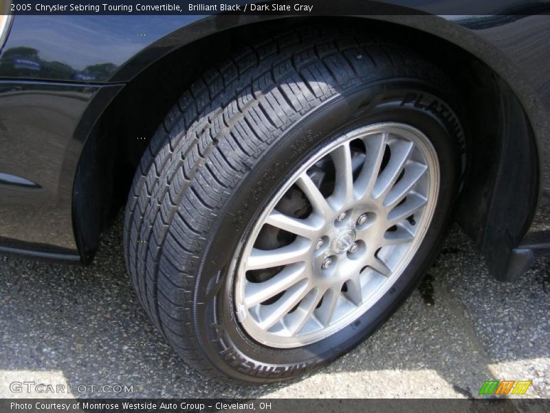 Brilliant Black / Dark Slate Gray 2005 Chrysler Sebring Touring Convertible
