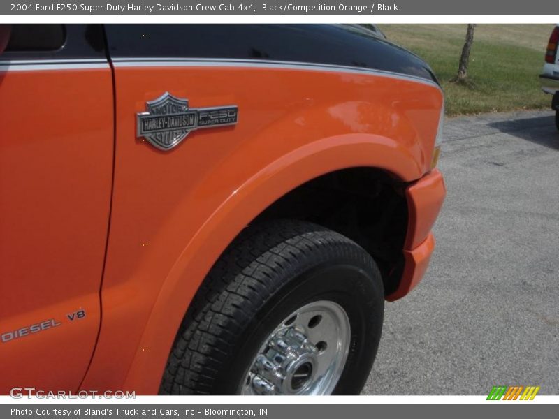 Black/Competition Orange / Black 2004 Ford F250 Super Duty Harley Davidson Crew Cab 4x4