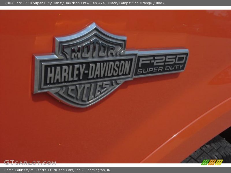 Black/Competition Orange / Black 2004 Ford F250 Super Duty Harley Davidson Crew Cab 4x4