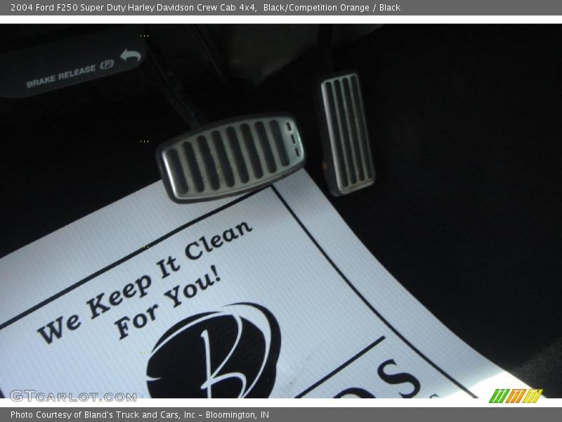 Black/Competition Orange / Black 2004 Ford F250 Super Duty Harley Davidson Crew Cab 4x4