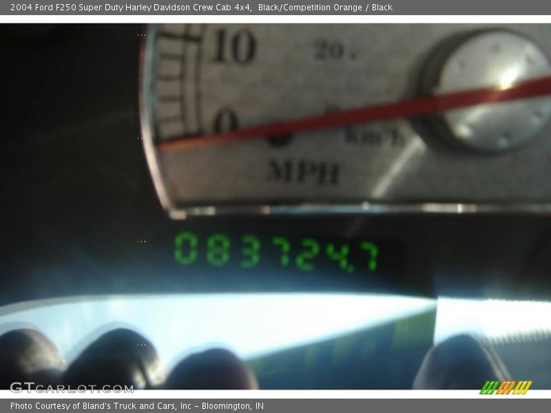 Black/Competition Orange / Black 2004 Ford F250 Super Duty Harley Davidson Crew Cab 4x4