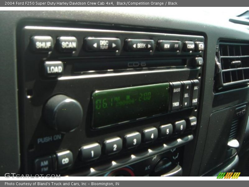 Black/Competition Orange / Black 2004 Ford F250 Super Duty Harley Davidson Crew Cab 4x4