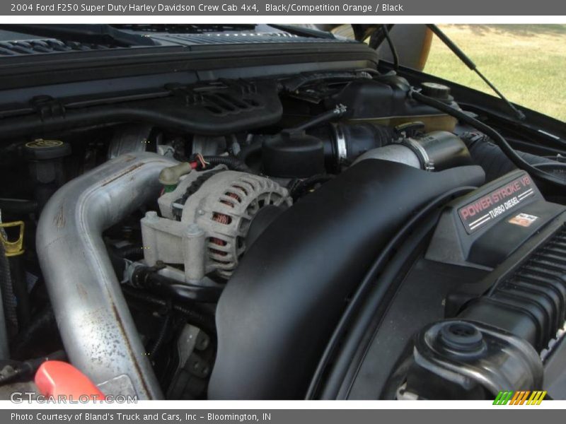 Black/Competition Orange / Black 2004 Ford F250 Super Duty Harley Davidson Crew Cab 4x4