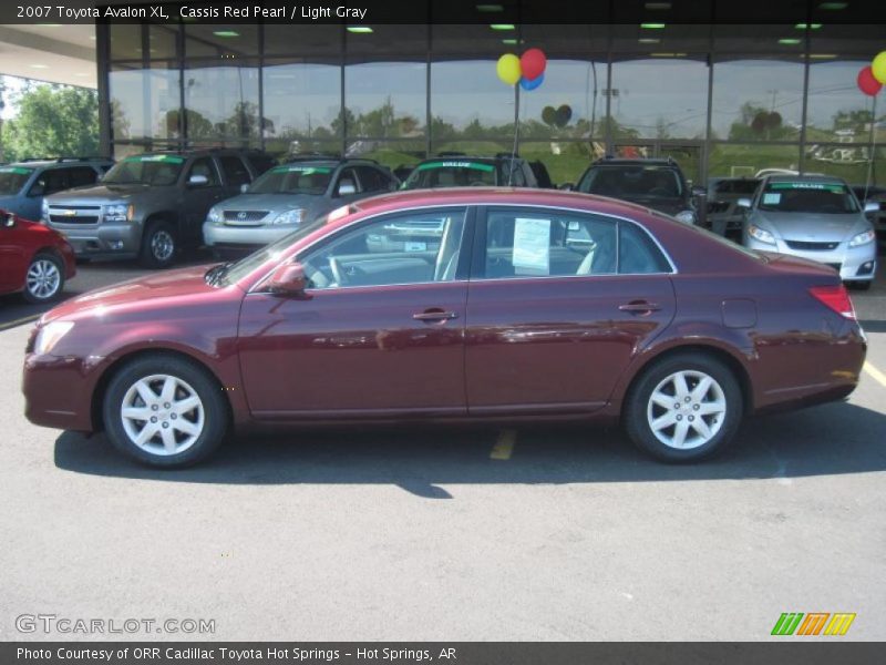 Cassis Red Pearl / Light Gray 2007 Toyota Avalon XL
