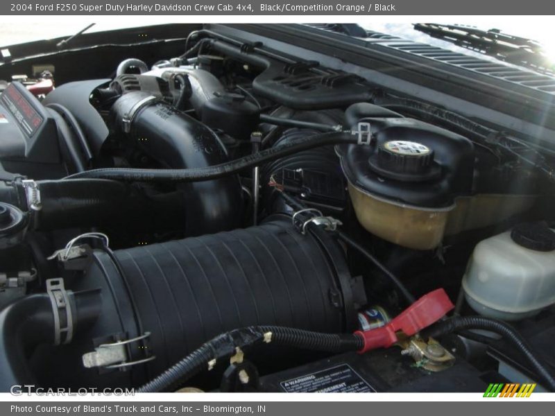 Black/Competition Orange / Black 2004 Ford F250 Super Duty Harley Davidson Crew Cab 4x4