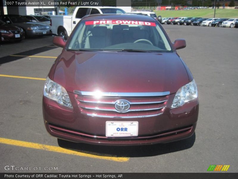 Cassis Red Pearl / Light Gray 2007 Toyota Avalon XL